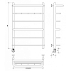 Secado Мерида 1 КСП Полотенцесушитель 60x80 см, электрический, цвет: хром