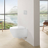Villeroy&Boch Subway 2.0, Унитаз подвесной, с открытым смывным краем Compact, DirectFlush, ViFresh, горизонтальный выпуск, не подходит для установки со смывными кранами, 37x56см, цвет: белый