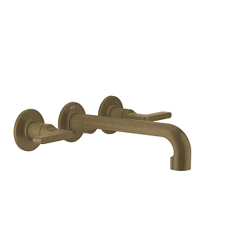 Gessi Inciso Смеситель для раковины, встраиваемый, цвет: античная бронза