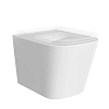 Kerama Marazzi Cubo Унитаз подвесной, безободковый, с крепежом и сиденьем, цвет: белый глянцевый