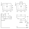 Geberit VariForm Раковина 55x45см., встраиваемая сверху, 1 отв., цвет: белый