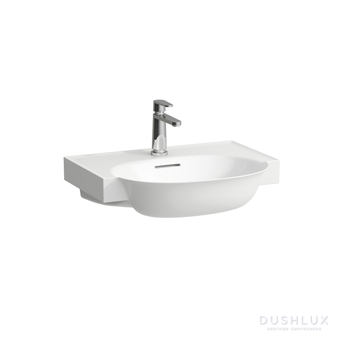 Фото Laufen New Classic Раковина 60х48х16.5 см, 1 отв., накладная, с переливом, цвет: белый