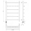 Secado Агата 1 К Полотенцесушитель 50x80 см, электрический, цвет: хром