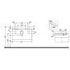 Duravit Happy D.2 Plus Тумба подвесная с умывальником 77.5х49х46.8см, с 1 отв под смес, 2 ящика, выпуск и сифон в комплекте, цвет: графит суперматовый