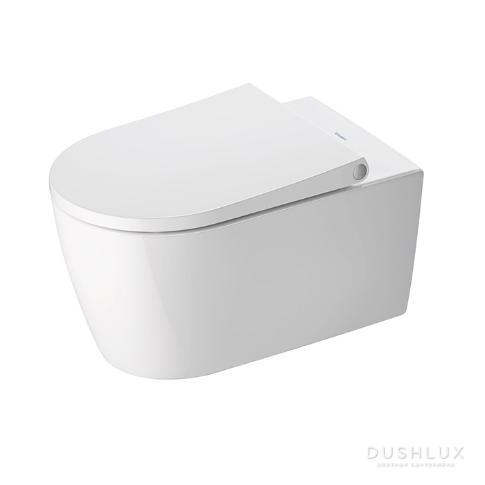 Фото Duravit Bento Starck Box Унитаз 37.3x57 см, подвесной, безободковый, с сиденьем, HygieneGlaze, цвет: белый глянцевый