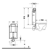 Duravit DuraSystem Рама для установки подвесного унитаза 91x44x15 см, для замуровки в стену, в сборе с бачком 9л