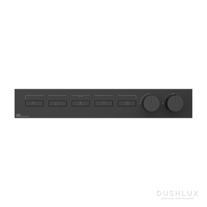 Фото Gessi Hi-Fi Термостат для душа, с включением до 5 источников одновременно, цвет: Black XL