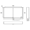 EMCO Prime2 Зеркальный шкаф 120x70см., с подсветкой, навесной, 2 двери, 2 полки, розетка, цвет: белый