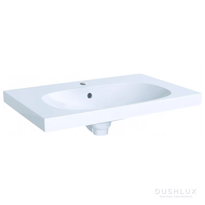 Фото Geberit Acanto Раковина 75x48см., накладная, 1 отв., цвет: белый
