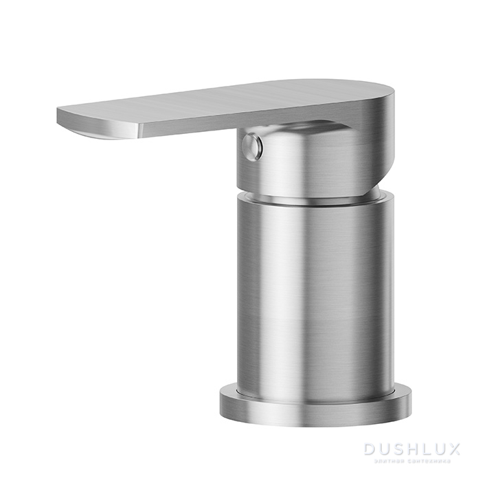 Фото Newform Haka Смеситель на борт ванны, 1 отв., на 1 поток, цвет: PVD brushed stainless steel