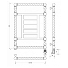 Secado Фалерони 3 Trenza Полотенцесушитель 50x80 см, электрический, цвет: бронза