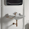Kerasan Waldorf Раковина 80x55 см, 3 отв., керамическая, цвет: белый/бронза