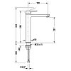 Duravit A.1 Смеситель для раковины, высокий, 1 отв., излив 180 мм, цвет: хром