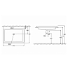 Grohe Cube Раковина 60 см, 1 отв., полувстраиваемая, цвет: белый