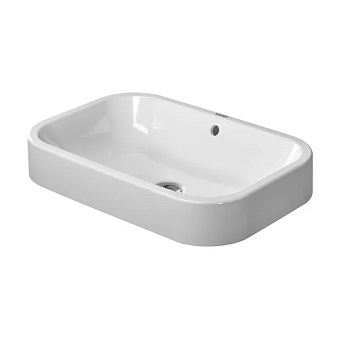 Duravit Happy D.2 Раковина 60x40см, накладная, без отв., со слив-переливом, с креплением, цвет: белый