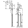 Hansgrohe Talis M54 Смеситель для кухни, 1 отв., с вытяжным изливом 1jet, sBox, цвет: чёрный матовый