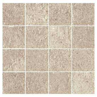 Lea Ceramiche Cliffstone Керамогранит 30x30см, универсальный, неглазурованный, мозаика mosaico 16, цвет: beige madeira/полуполированный