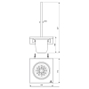 Ideal Standard Alu+ Туалетный ёршик, подвесной, цвет: Rose
