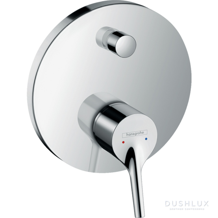 Фото Hansgrohe Talis S Встраиваемый смеситель для ванны, с переключателем, (внешняя часть), цвет: хром
