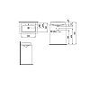 Laufen Pro S Раковина укороченная, 60x38x9.5cм, 1 отв., цвет: белый
