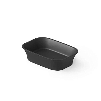 Dea Design Washbasins Раковина 55x38x14см., накладная, без отв., Solid Surface, цвет: Black №16