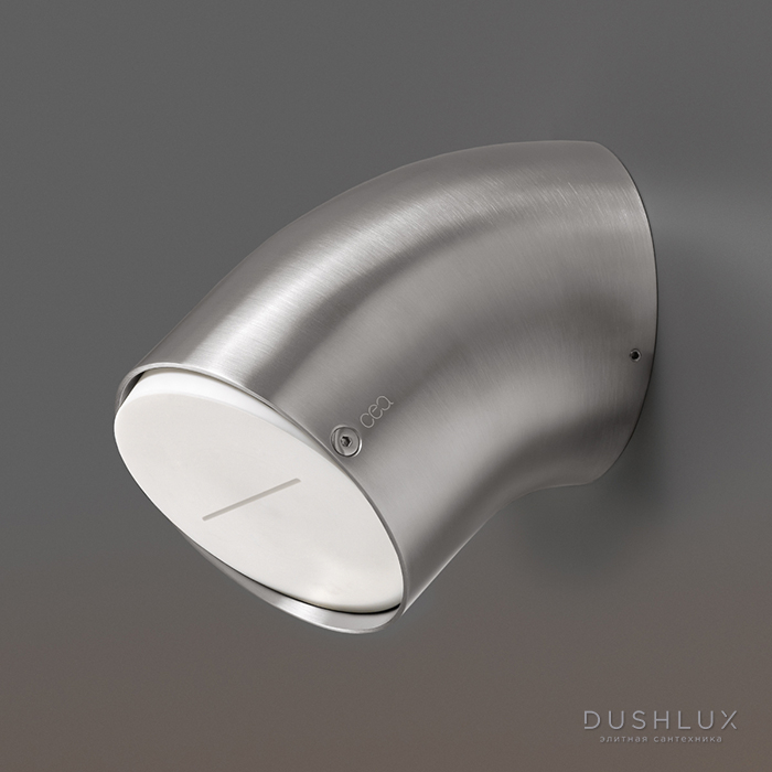 Фото CEA Design FREE IDEAS Верхний душ 10см, настенный, поворотный, 1 режим, Waterfall jet, Delrin®, цвет: нержавеющая сталь
