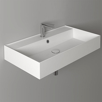 Simas Agile Раковина 81x46 см, 1 отв., цвет: белый