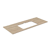 Kerama Marazzi Столешница 120см., из керамогранита, для встраиваемых раковин сверху Риальто, 1 отв., цвет: бежевый натуральный