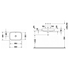 Duravit Happy D.2 Раковина 60x40см, накладная, без отв., со слив-переливом, с креплением, цвет: белый