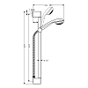 Hansgrohe Crometta 85 Душевой набор Mono: штанга 65см, ручной душ 85, 1jet, мыльница, шланг, цвет: хром