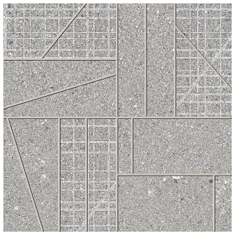 Ergon GrainStone Керамогранит 30x30x0.95см, универсальная, глазурованный, цвет: Mosaico Big mix Grey naturale