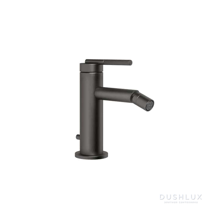 Фото Gessi Ingranaggio Смеситель для биде, на 1 отв., однорычажный , цвет: Black Metal Brushed PVD