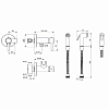Ideal Standard Idealspray Гигиенический набор, настенный, шланг 150см., цвет: хром