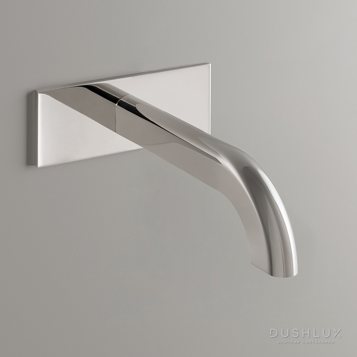 Фото CEA Design SIXTY Излив для раковины 20см, настенный, цвет: полированная сталь