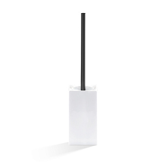 Decor Walther Porzellan Туалетный ёршик, напольный, фарфор, цвет: белый/черный матовый
