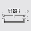 Colombo Plus Полотенцедержатель 63.5см, цвет: PVD Vintage