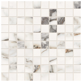 Provenza Unique Marble Керамогранит 30x30x0.95см, глазурованный, универсальная, цвет: Mosaico Paonazzette Lappato