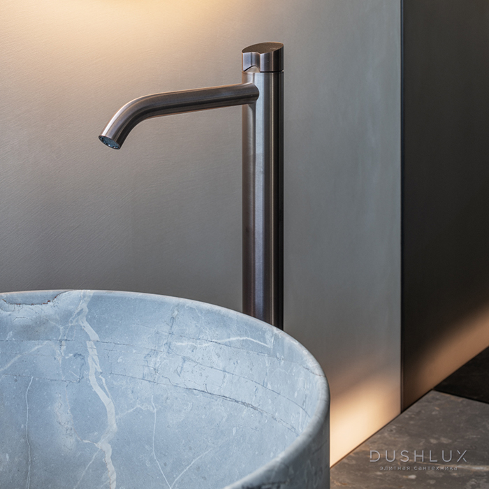 Фото CEA Design ZIQQ Смеситель для раковины, 1 отв., прогрессивный, цвет: PVD черный сатинированный