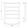 Secado Милан 1 К Полотенцесушитель 60x60 см, электрический, цвет: хром