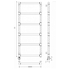 Secado Фалерони 1 Trenza Полотенцесушитель 60x120 см, электрический, цвет: бронза