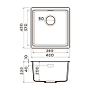 Omoikiri Kata 40-U Кухонная мойка 40x20x42см.,встраиваемая, цвет: leningrad grey