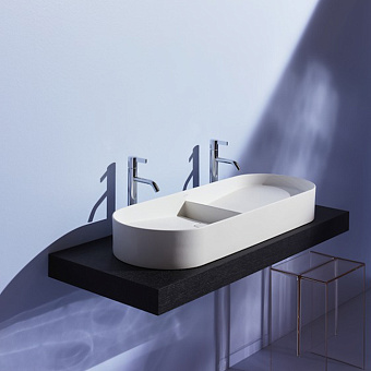 Laufen Sonar Раковина 100x37х13 см, без отв., без перелива, цвет: белый