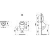 Laufen Alessi One Писуар 32.5x29x58.5см, с крышкой, с сифоном, с покр. LCC, цвет: белый