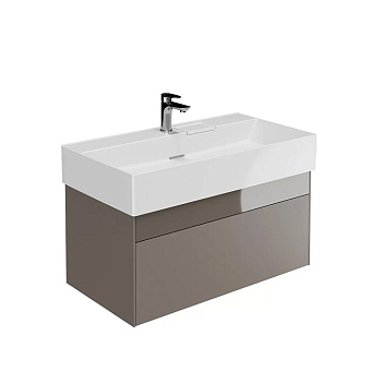 Kerama Marazzi Logica Тумба 86.8x46x40.3см., подвесная, 2 ящика, цвет: песчаный