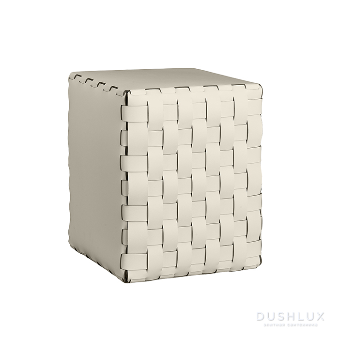 ADJ Пуф, 35x35xH40 см., цвет: панна котта/белый