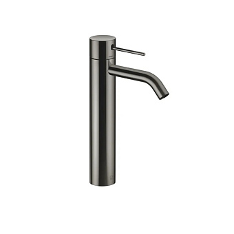 Dornbracht Meta Slim Смеситель для умывальника однорычажный с удлиненной ножкой без сливного гарнитура, цвет: Dark Chrome