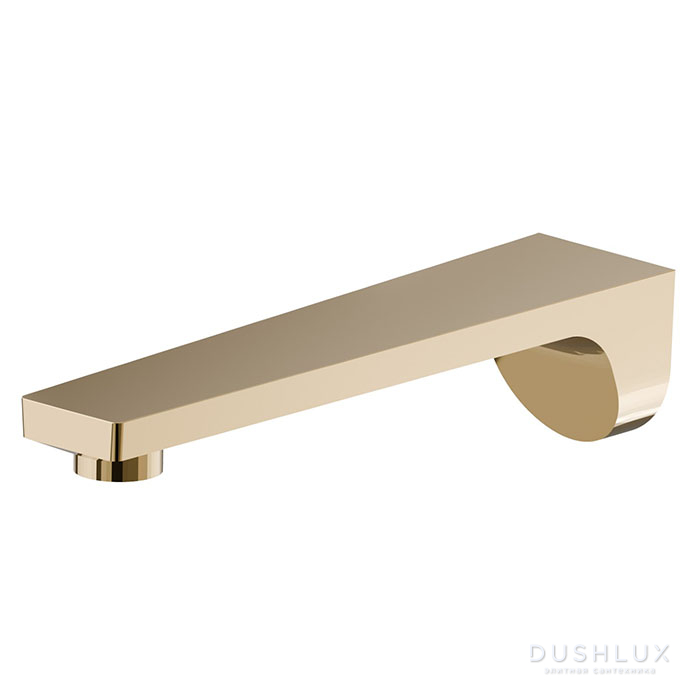 Фото Newform ParkLE Излив для ванны, встраиваемый, 1/2”, цвет: PVD glossy gold