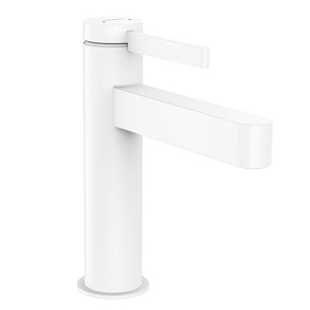 Hansgrohe Finoris Смеситель для раковины, 1 отв., с донным клапаном, цвет: белый матовый