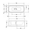 Duravit Happy D.2 Ванна 180x80x46 см, угол справа, с интегрированной акриловой панелью DX и ножками, с двумя наклонами для спины. Санитарный акрил 5 мм., цвет: белый