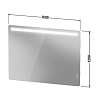 Duravit Luv Зеркало с подсветкой 160x120x3.8 см, 2700-6500К, диммер, подогрев